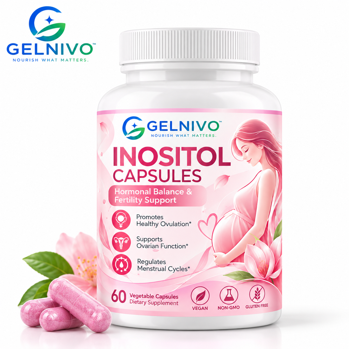 Inositol Capsules for Women's Hormonal Balance & Reproductive Wellness | OEM/ODM Private Label