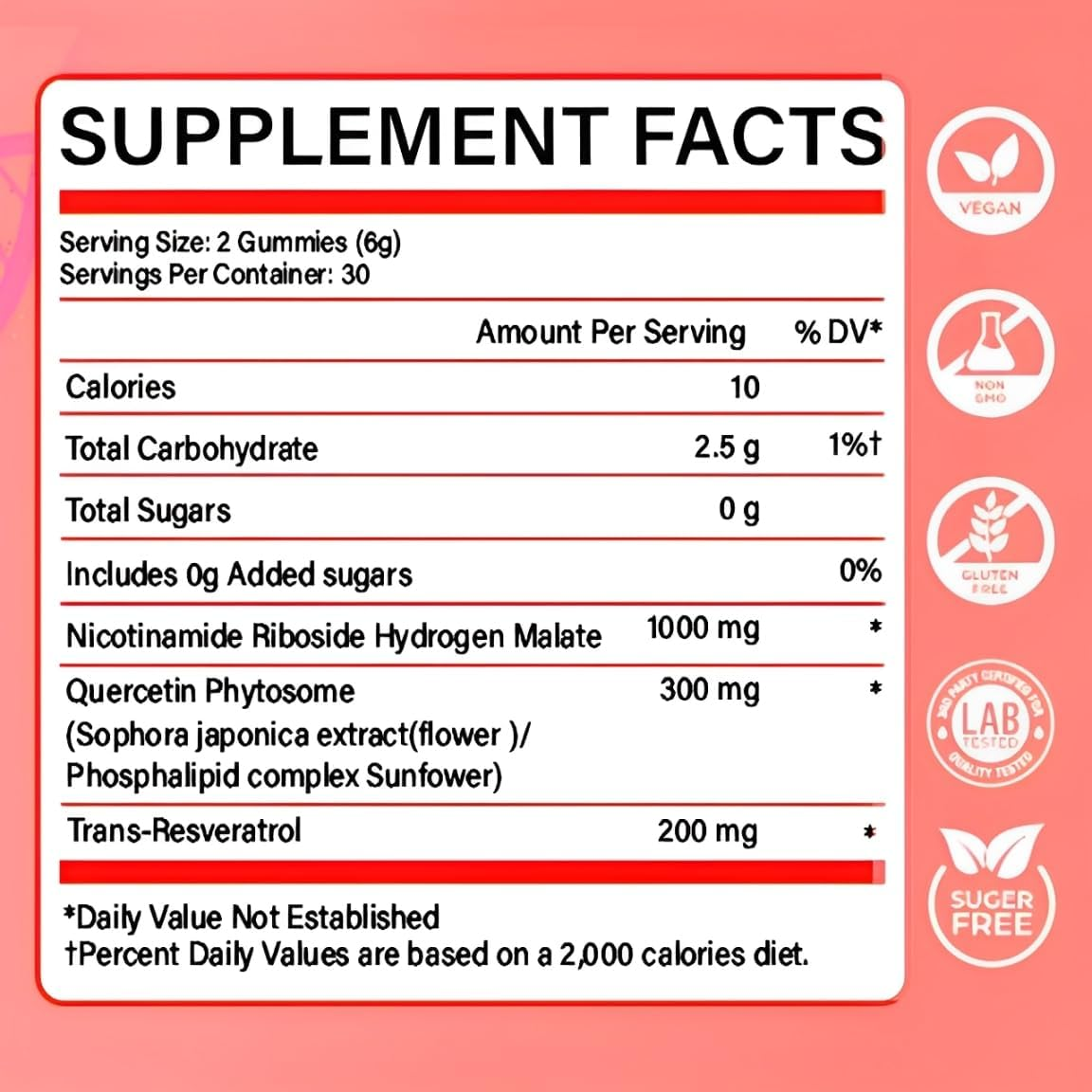 NAD+ NR Resveratrol Gummies | OEM/ODM Private Label