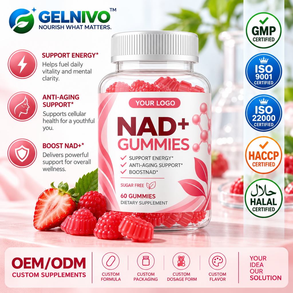 NAD+ NR Resveratrol Gummies | OEM/ODM Private Label