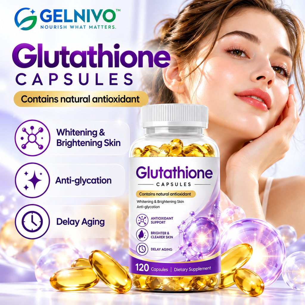 Glutathione Antioxidant & Skin Brightening Capsules 120 Count | OEM/ODM Private Label